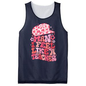 Man I Feel Like A Teacher Western Teacher Mesh Reversible Basketball Jersey Tank