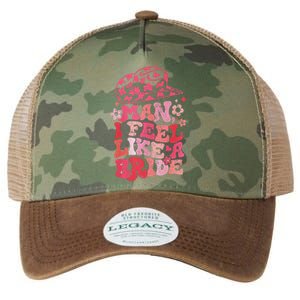 Man I Feel Like A Bride Cow Bachelorette Party Western Legacy Tie Dye Trucker Hat