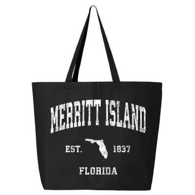 Merritt Island Florida Fl Vintage Established Athletic Sports Design 25L Jumbo Tote