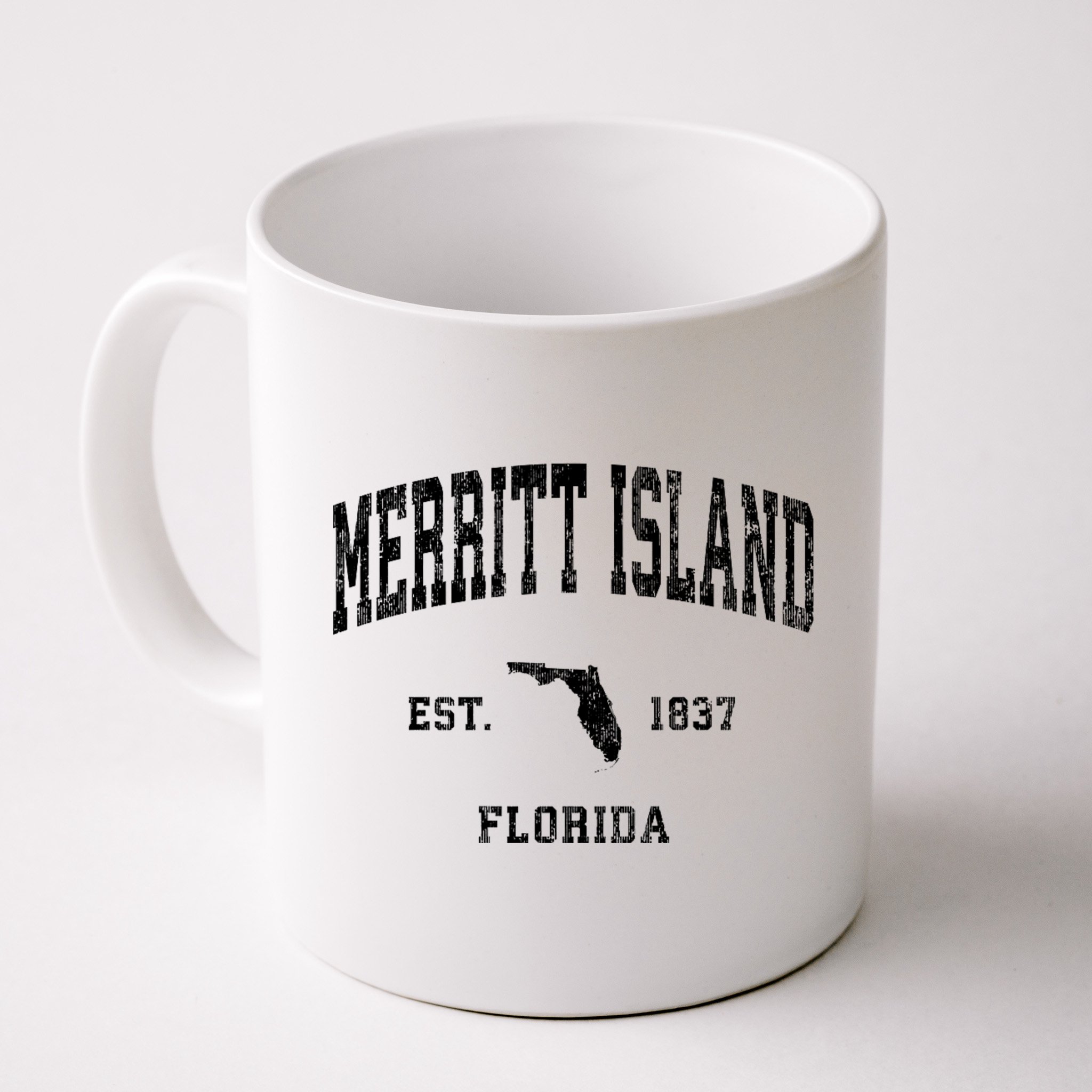 Merritt Island Florida Fl Vintage Established Athletic Sports Design Mug