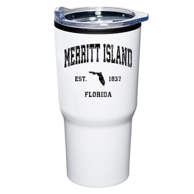 Merritt Island Florida Fl Vintage Established Athletic Sports Design Tumbler