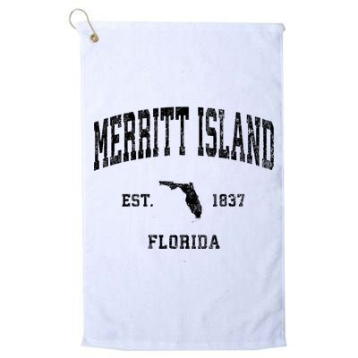 Merritt Island Florida Fl Vintage Established Athletic Sports Design Golf Towel