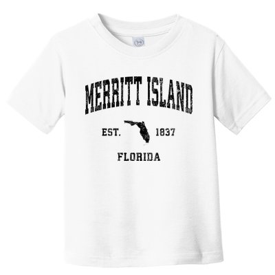 Merritt Island Florida Fl Vintage Established Athletic Sports Design Toddler T-Shirt
