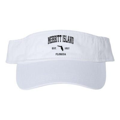 Merritt Island Florida Fl Vintage Established Athletic Sports Design Visor