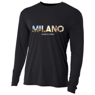 Milano Italy Fashion Italian Native Milano Italia Cooling Performance Long Sleeve Crew