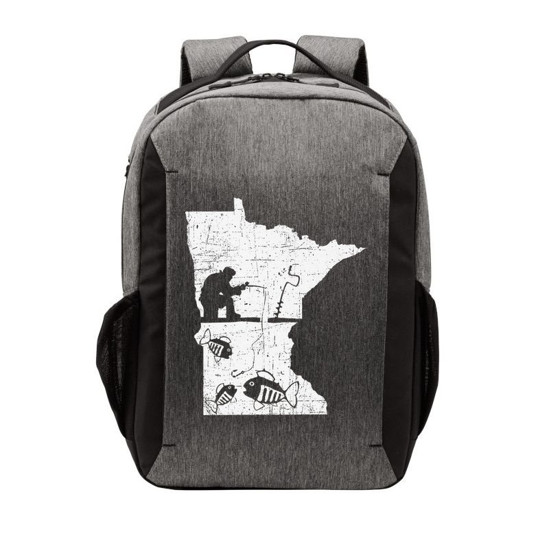 Minnesota Ice Fishing Love Minnesota Fishing Vector Backpack