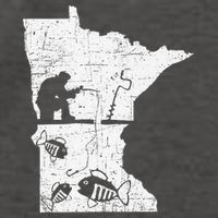Minnesota Ice Fishing Love Minnesota Fishing Vector Backpack