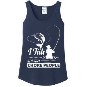 Meme I Fish So I Don't Choke People Funny Sayings Fishing I Fish Meme Shirt Ladies Essential Tank