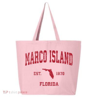 Marco Island Florida Fl Vintage Sports 25L Jumbo Tote