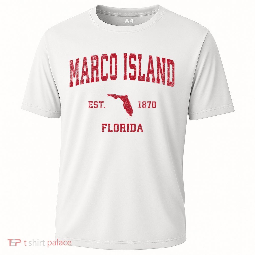 Marco Island Florida Fl Vintage Sports Performance Shirt