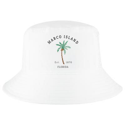 Marco Island Florida Colorful Palm Tree Retro Novelty Art Cool Comfort Performance Bucket Hat