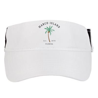 Marco Island Florida Colorful Palm Tree Retro Novelty Art Adult Drive Performance Visor