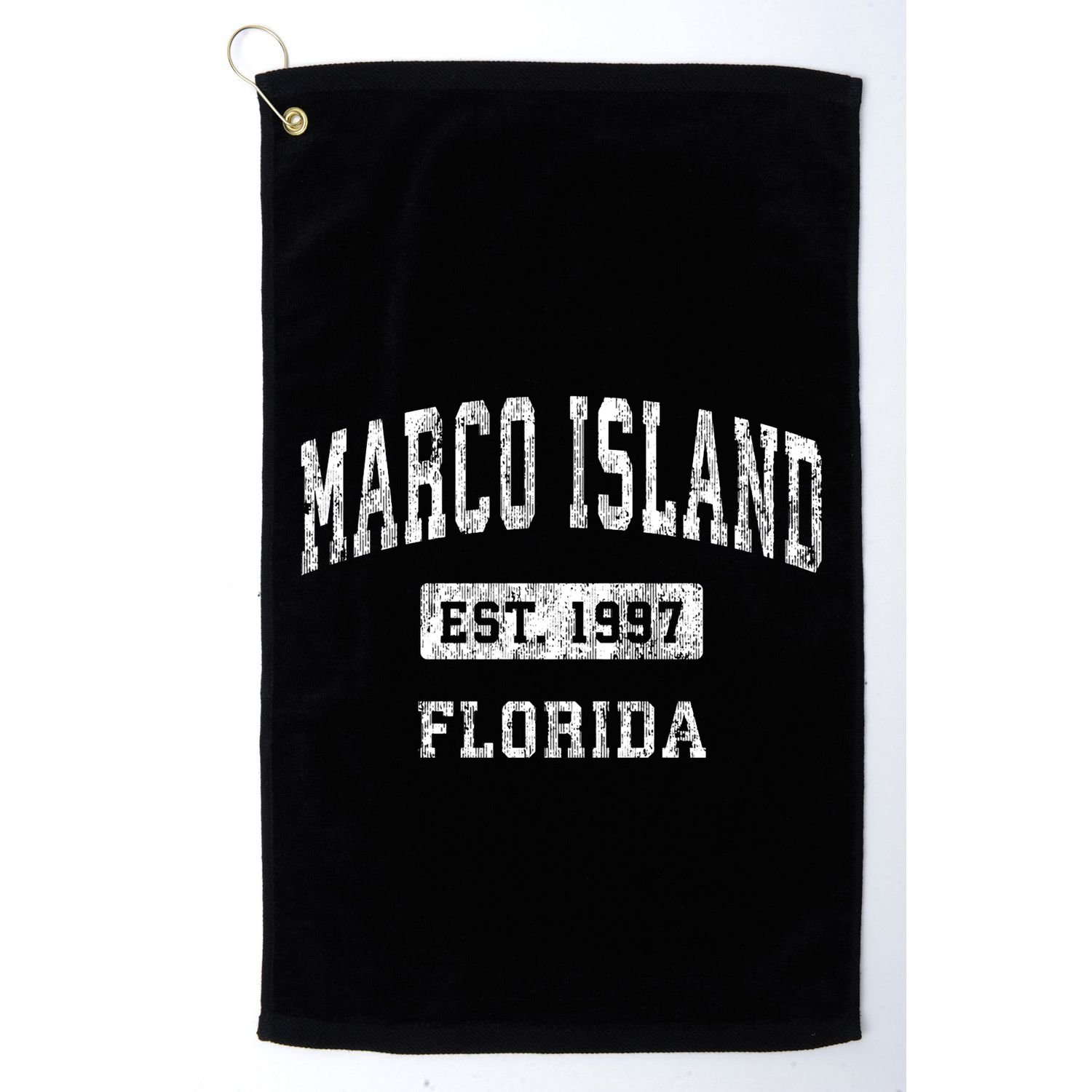 Marco Island Florida Fl Vintage Established Sports Golf Towel