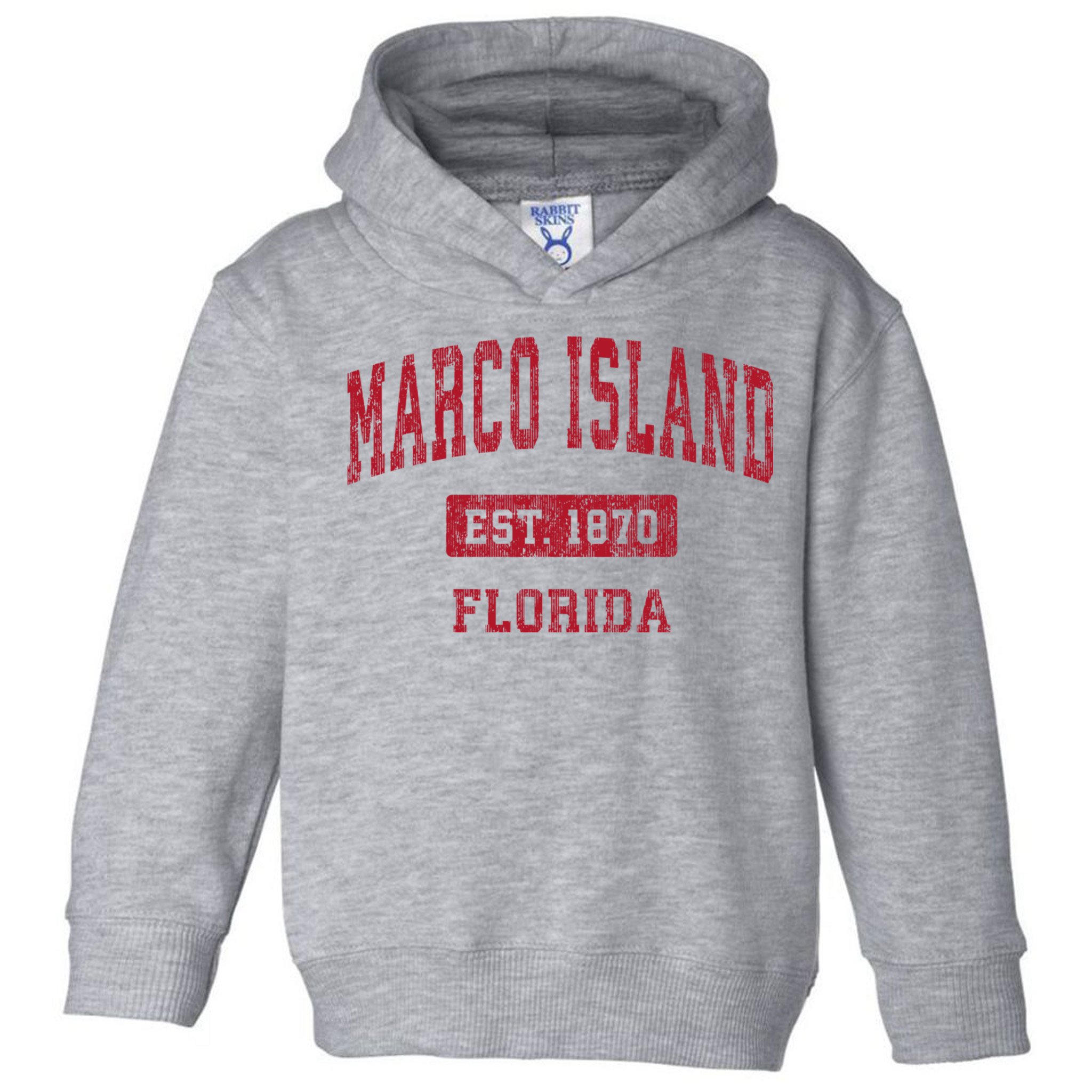 Marco Island Florida Fl Vintage Sports Design Toddler Hoodie