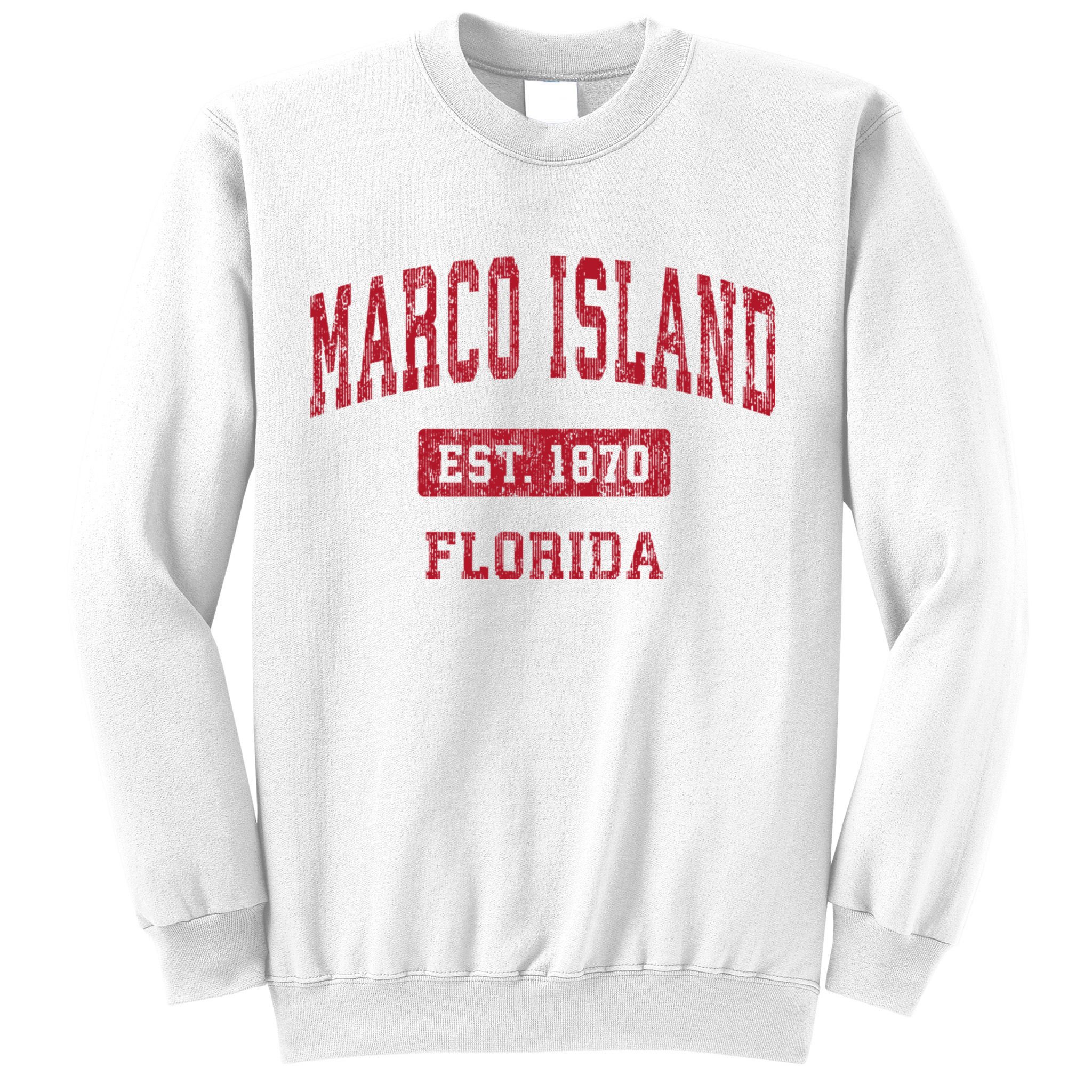 Marco Island Florida Fl Vintage Sports Design Sweatshirt
