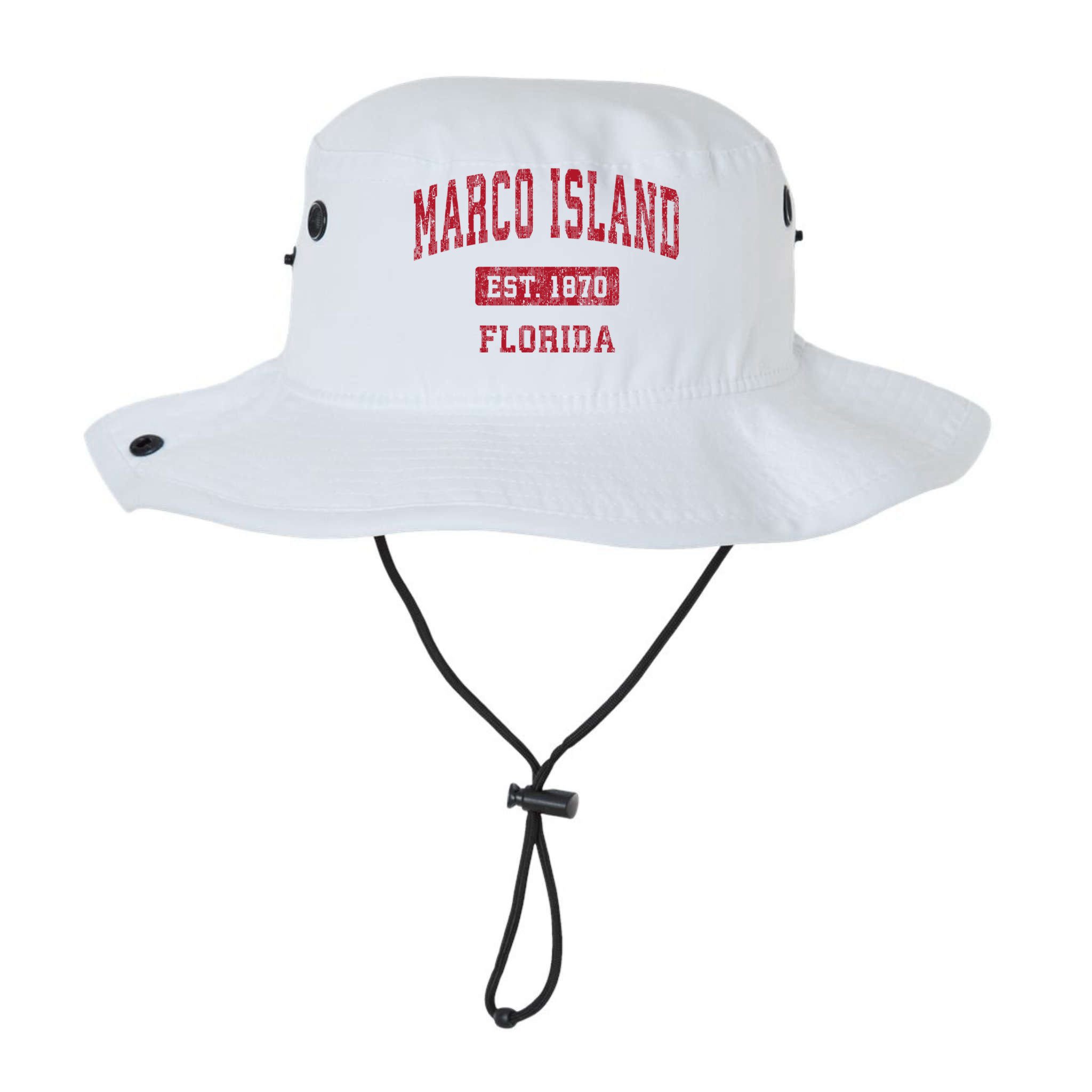 Marco Island Florida Fl Vintage Sports Design Bucket Hat