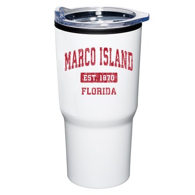 Marco Island Florida Fl Vintage Sports Design Tumbler