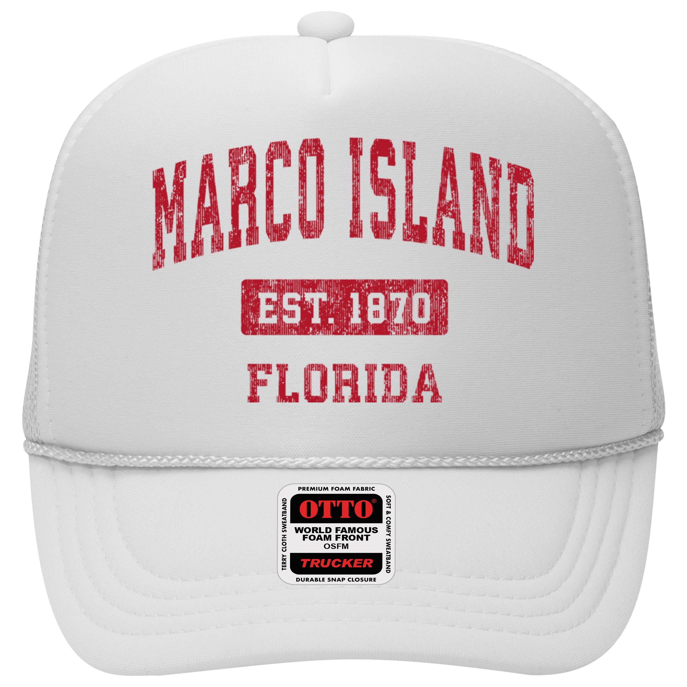 Marco Island Florida Fl Vintage Sports Design Hat