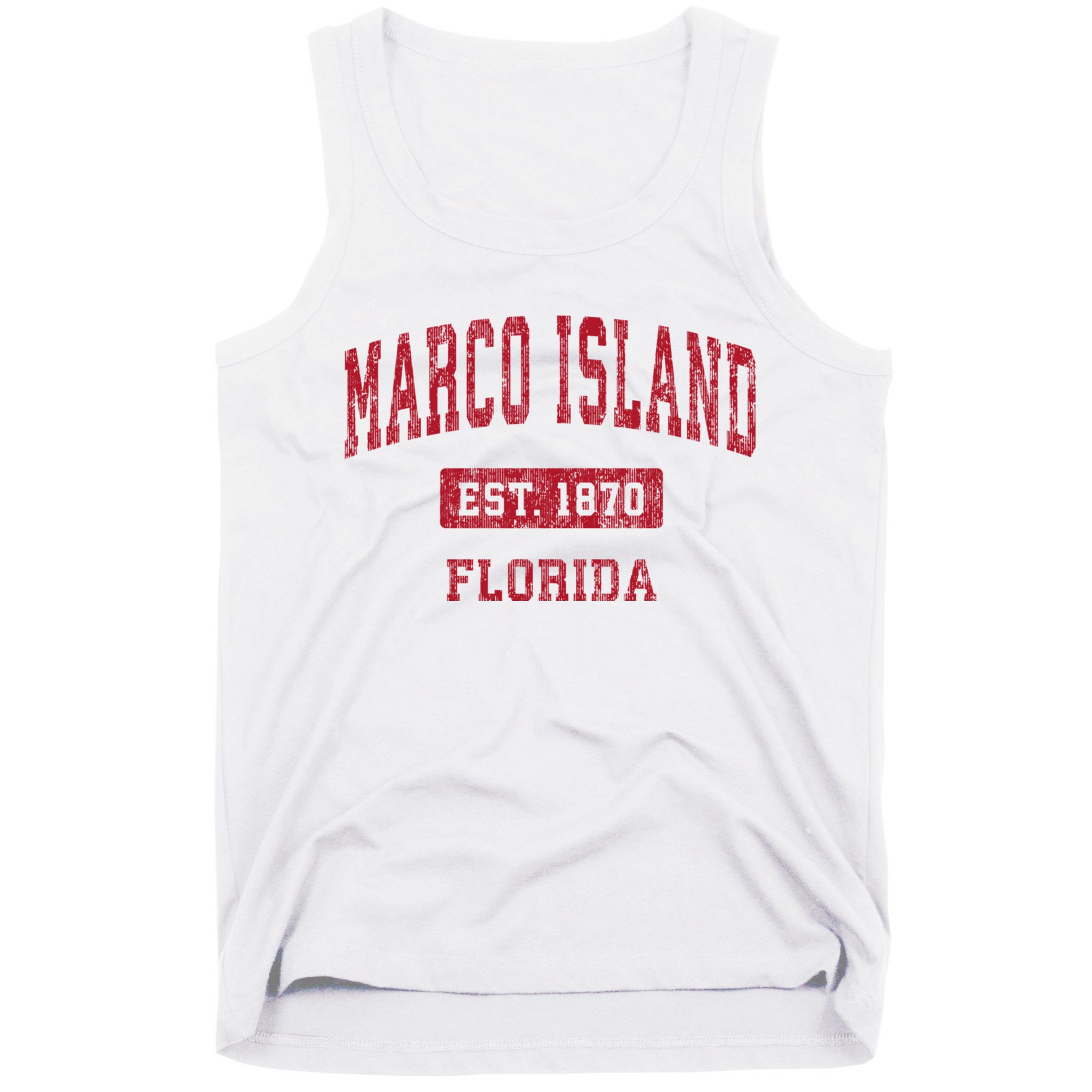 Marco Island Florida Fl Vintage Sports Design Tank Top