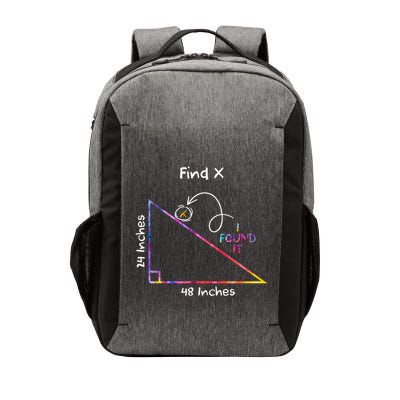 Math I Found X Funny Math School Mathematics Pun Gift Vector Backpack