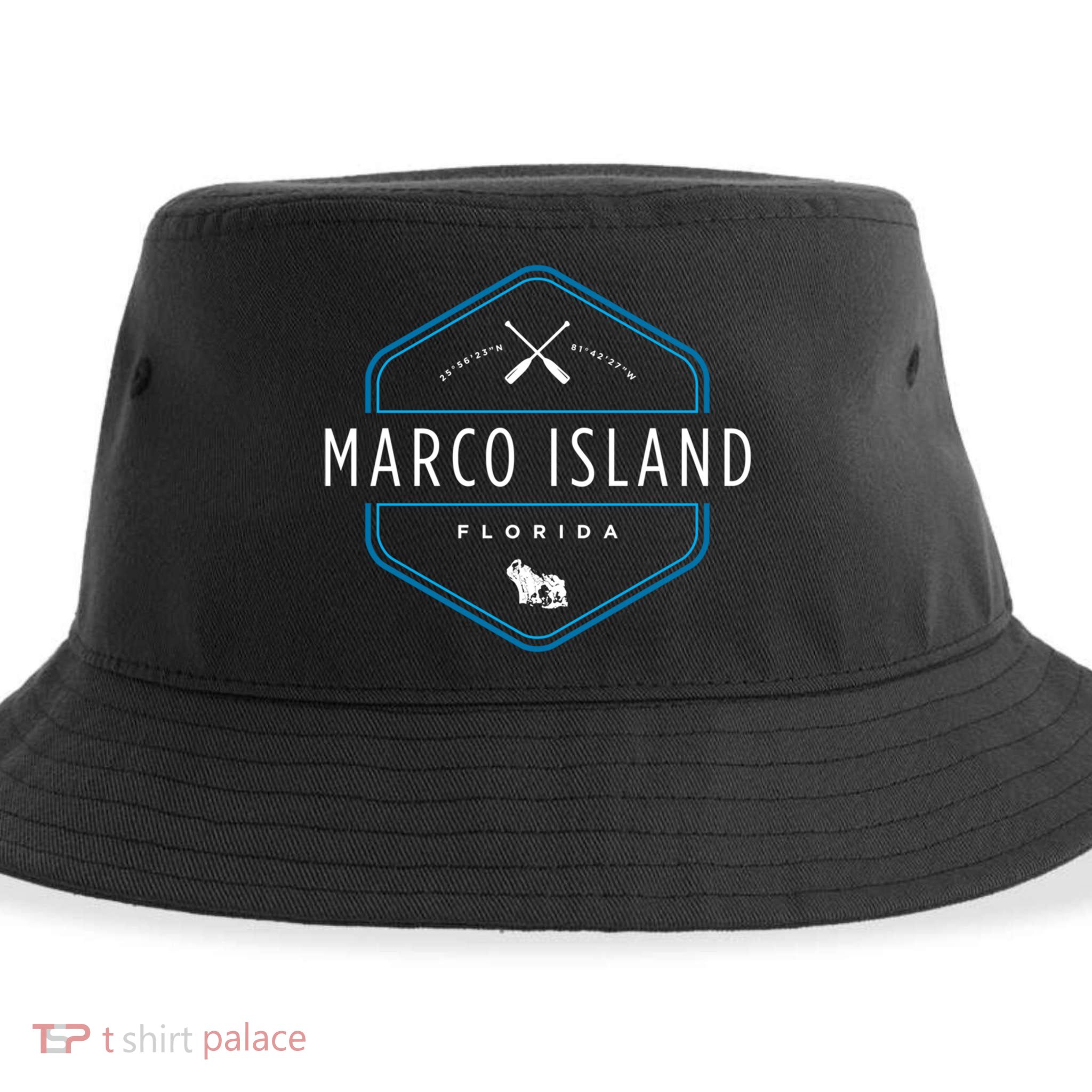 Marco Island Florida Beach Graphic Cool Gift Sustainable Bucket Hat