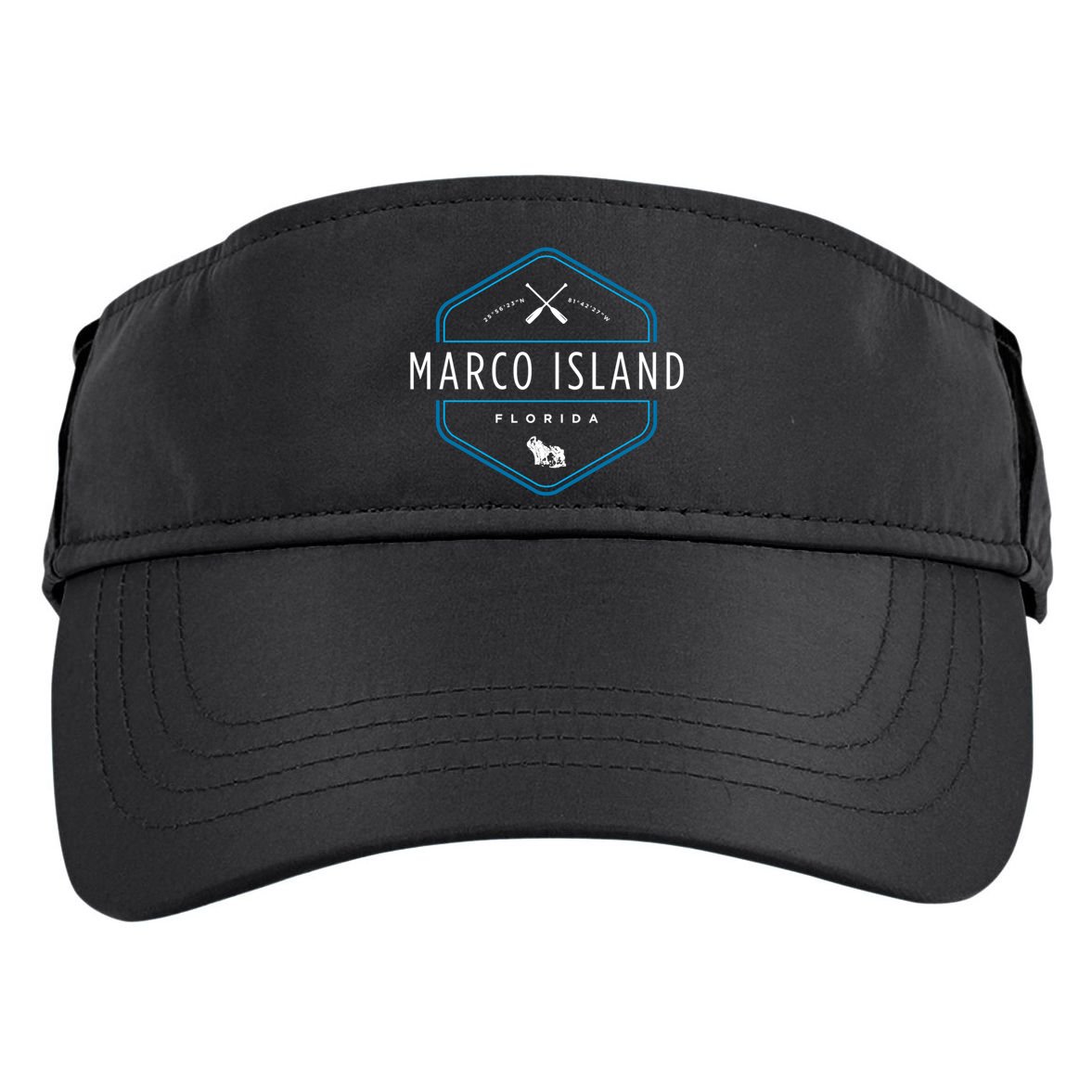 Marco Island Florida Beach Graphic Cool Gift Adult Drive Performance Visor