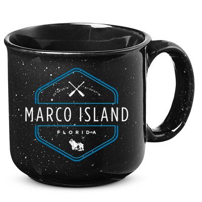 Marco Island Florida Beach Graphic Cool Gift 15oz Campfire Ceramic Mug