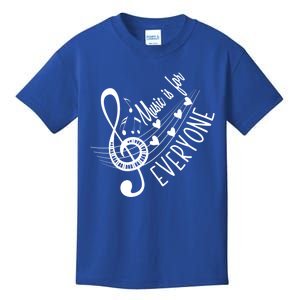 Music Is For Everyone Cute Gift Professor Instrut Music Teacher Gift Kids T-Shirt