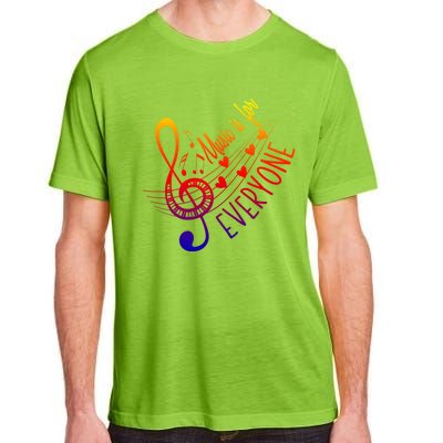 Music Is For Everyone Gift Professor Instrut Music Teacher Gift Adult ChromaSoft Performance T-Shirt