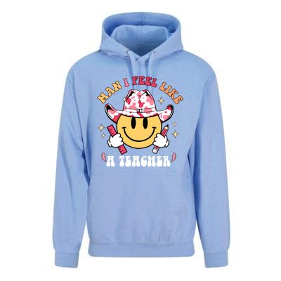 Man I Feel Like A Teacher Era Western Teacher Back To School Unisex Surf Hoodie