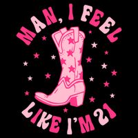 Man I Feel Like Im 21 Groovy Western 21st Birthday Cowgirl City Backpack