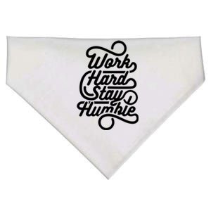 Motivational Inspirational Gift Work Hard Stay Humble Gift USA-Made Doggie Bandana