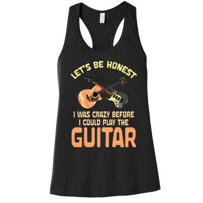 Musical Instrument Guitar Music Gift Idea Women's Racerback Tank