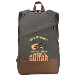 Musical Instrument Guitar Music Gift Idea Cotton Canvas Backpack