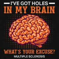 Ms IVe Got Holes In My Brain Multiple Sclerosis Awareness Ladies PosiCharge Tri-Blend Wicking Tank