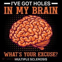 Ms IVe Got Holes In My Brain Multiple Sclerosis Awareness Impact Tech Backpack