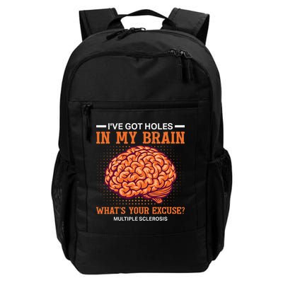 Ms IVe Got Holes In My Brain Multiple Sclerosis Awareness Backpack