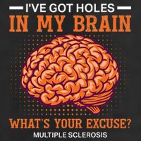 Ms IVe Got Holes In My Brain Multiple Sclerosis Awareness 25L Jumbo Tote