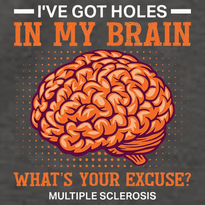 Ms IVe Got Holes In My Brain Multiple Sclerosis Awareness Vector Backpack