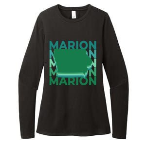 Marion Iowa Green Repeat Ia City Gift Womens CVC Long Sleeve Shirt