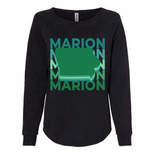 Marion Iowa Green Repeat Ia City Gift Womens California Wash Sweatshirt