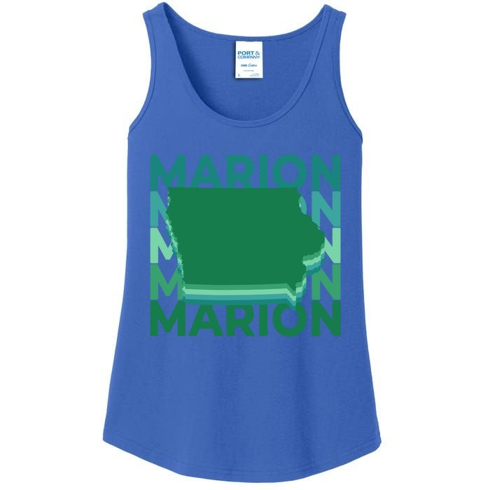 Marion Iowa Green Repeat Ia City Gift Ladies Essential Tank