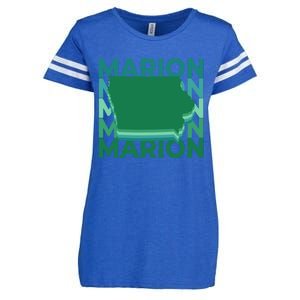 Marion Iowa Green Repeat Ia City Gift Enza Ladies Jersey Football T-Shirt