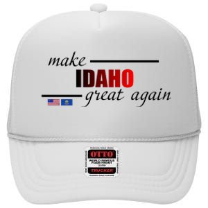 Make Idaho Great Again High Crown Mesh Back Trucker Hat