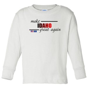 Make Idaho Great Again Toddler Long Sleeve Shirt