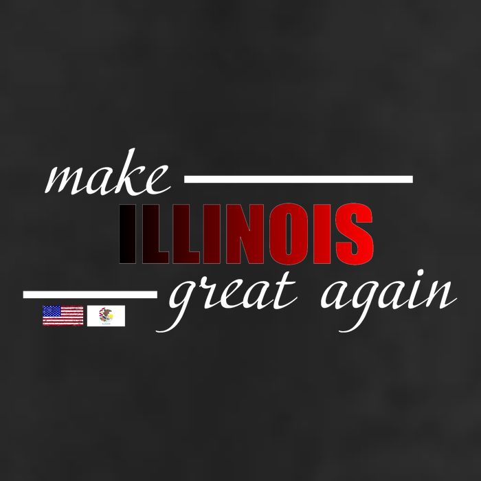 Make Illinois Great Again 7 Panel Mesh Trucker Snapback Hat