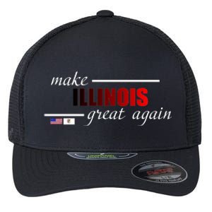 Make Illinois Great Again Flexfit Unipanel Trucker Cap