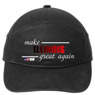 Make Illinois Great Again 7-Panel Snapback Hat