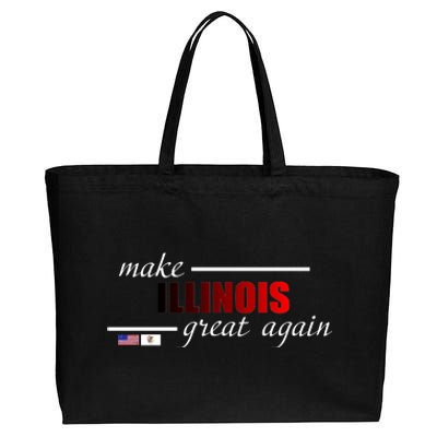 Make Illinois Great Again Cotton Canvas Jumbo Tote