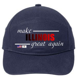 Make Illinois Great Again 7-Panel Snapback Hat